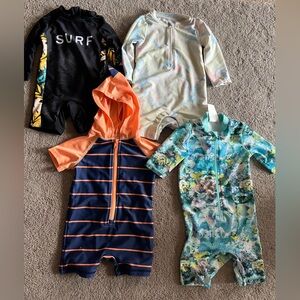Kids Swimsuits  - Blue, Orange, Black, Cream